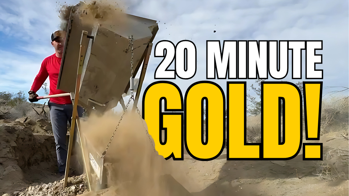Can You Find Gold in the Desert in 20 Minutes? The Solo Drywashing Challenge