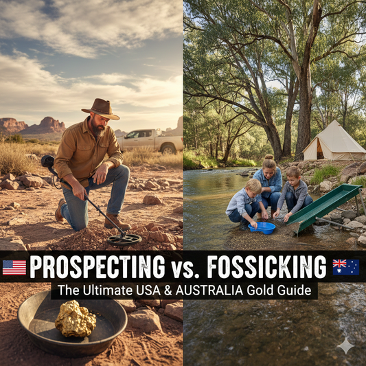 Prospecting vs. Fossicking: The Ultimate USA vs. Australia Gold Guide