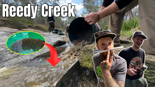 Gold Beginner's Luck at Reedy Creek, Victoria