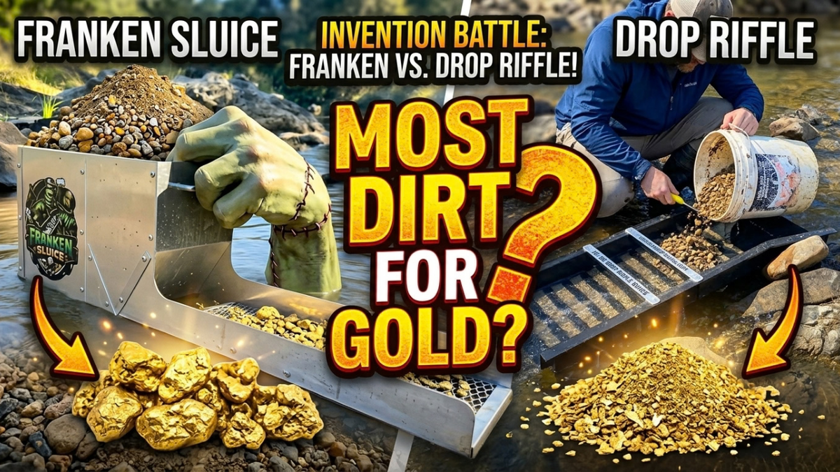 Franken Sluice vs. Drop Riffle Sluice: The Trunkey Creek Gold Showdown
