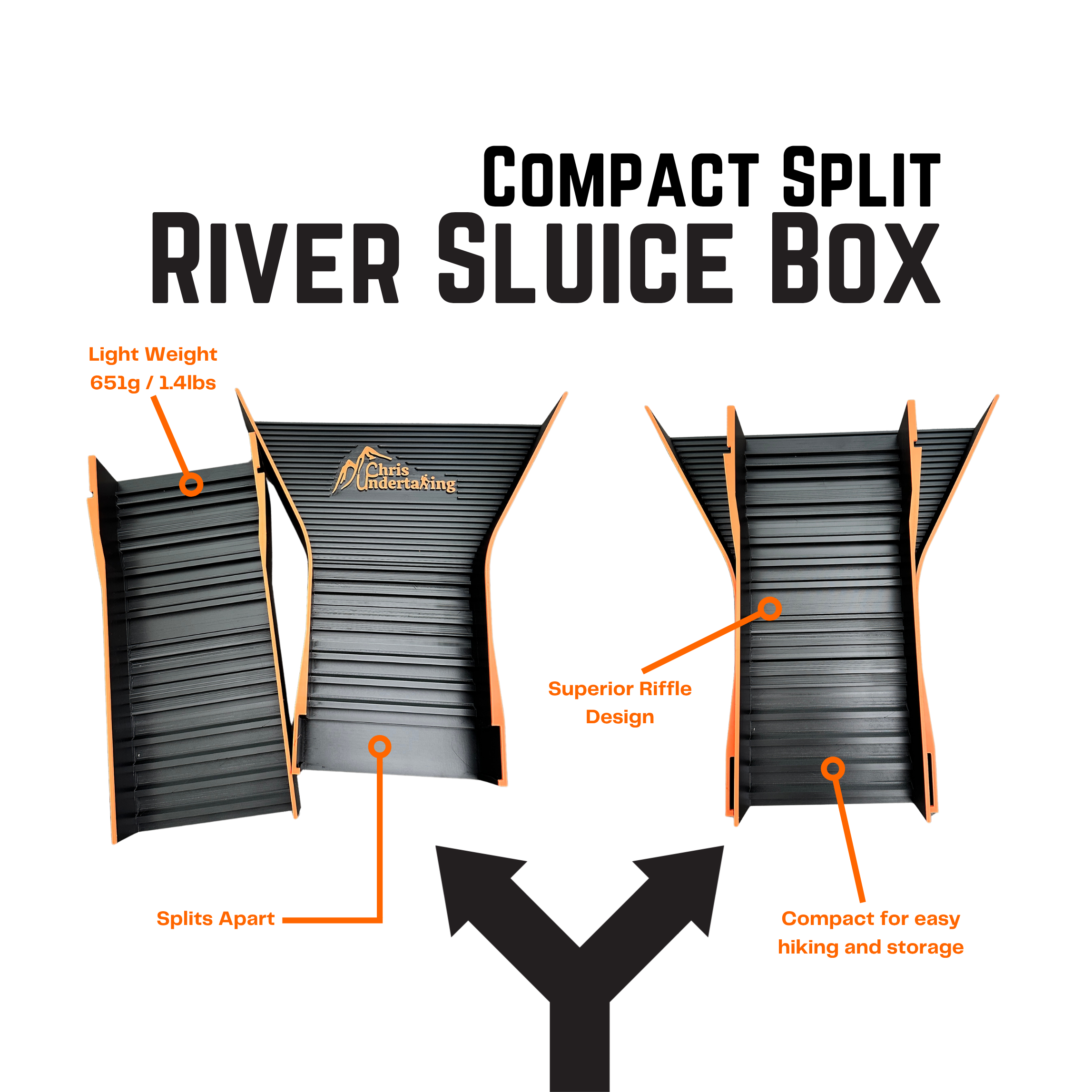 Chrisundertaking Compact River Sluice